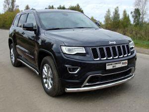 Защита передняя нижняя 76,1 мм код GRCHER13-02 для JEEP GRAND CHEROKEE 2013-